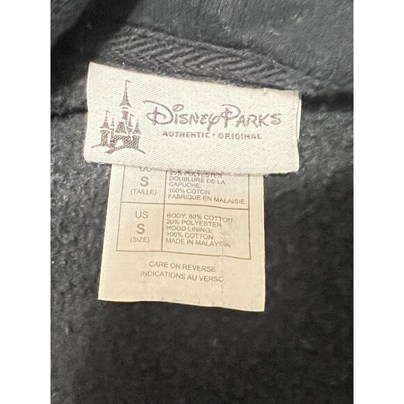 Walt Disney World Disney Parks Women's Black Castle Hat Epcot Hoodie Sweatshirt - Picture 3 of 6